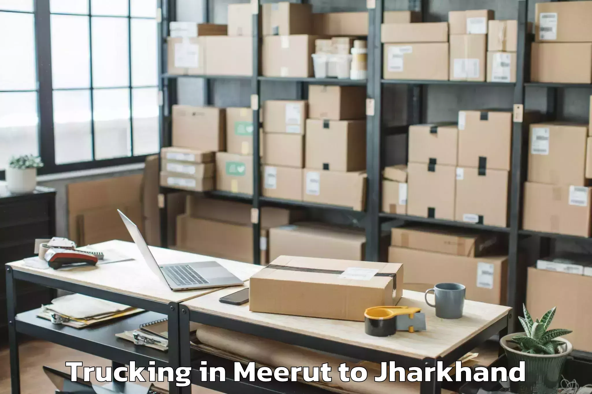 Book Meerut to Jamua Trucking